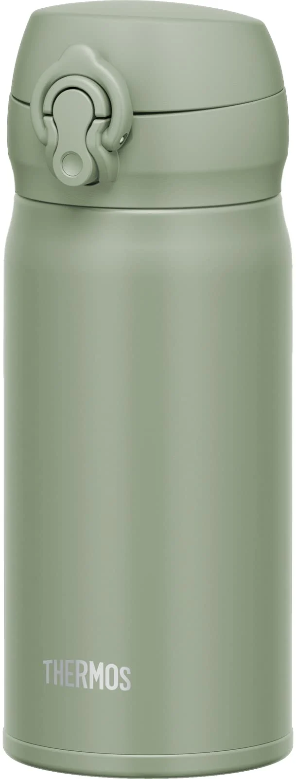 Thermos JNL-356 SMKKI Stainless Steel Water Bottle Insulated 350ml Mug Lightweight One-Touch Open Smoke Khaki