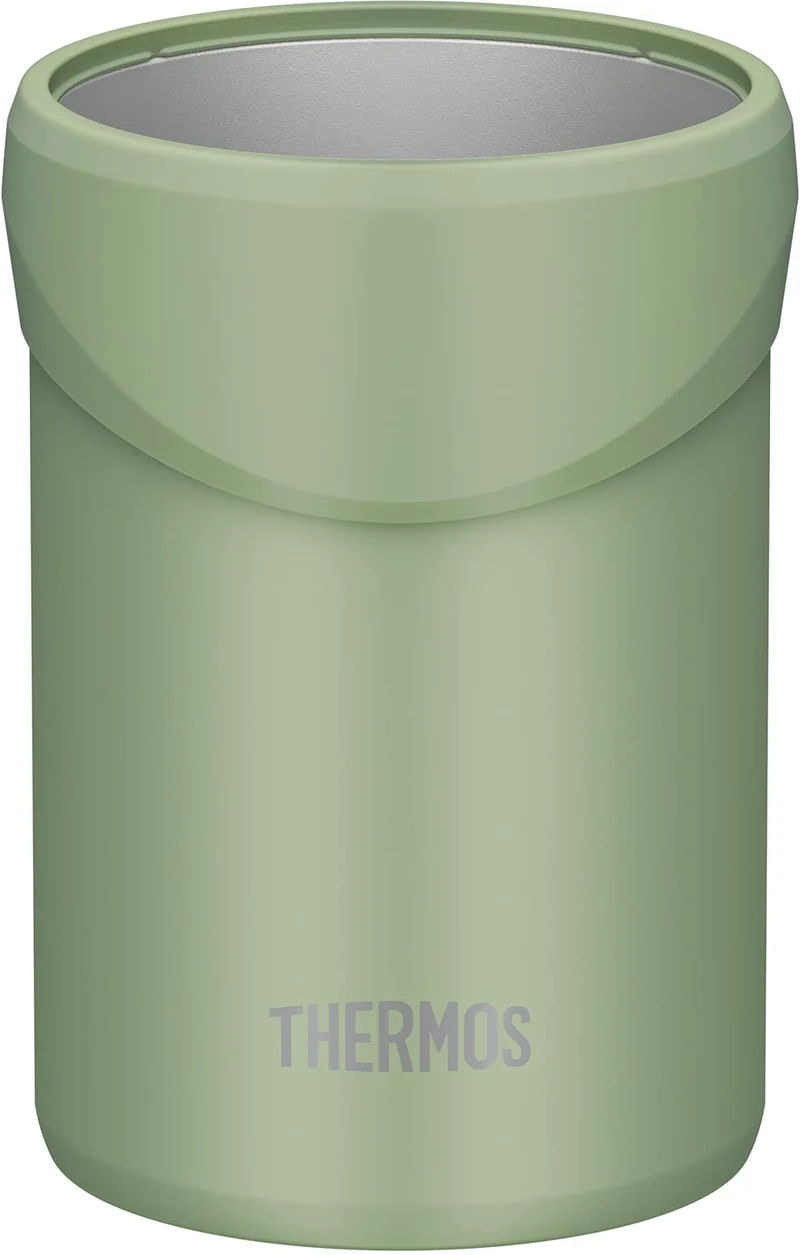Thermos JDU-350 KKI Insulated Can Holder Khaki 2-Way for 350ml Cans