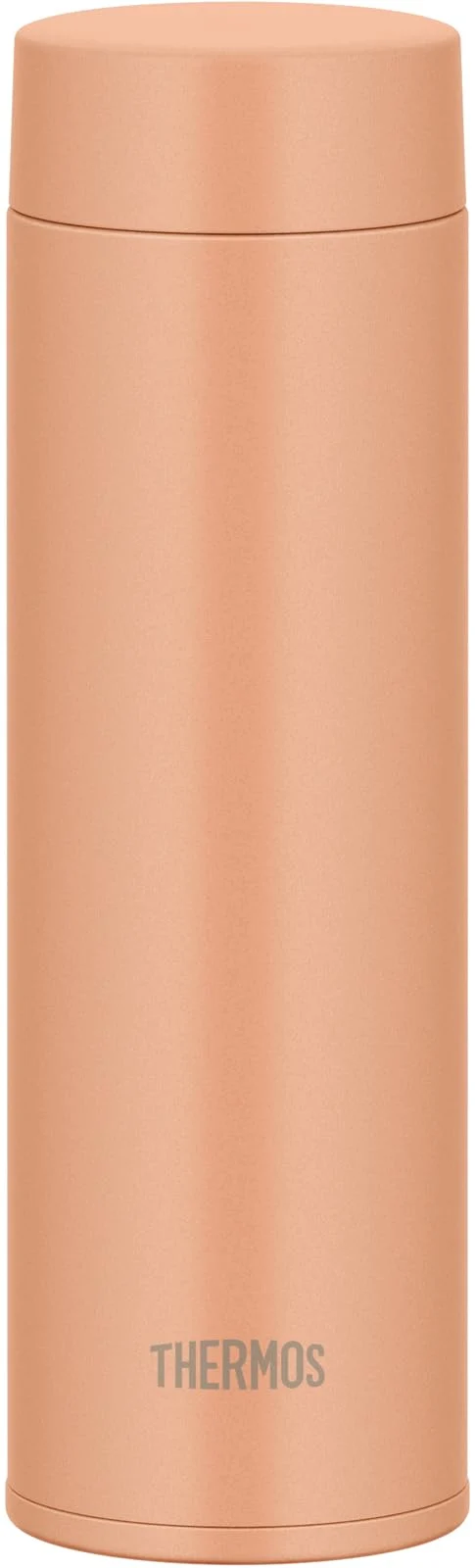 Thermos Joq-480 Por Vacuum Insulated Portable Water Bottle 480ml - Stainless Steel Lightweight Integrated Spout Dishwasher Safe - Pale Orange