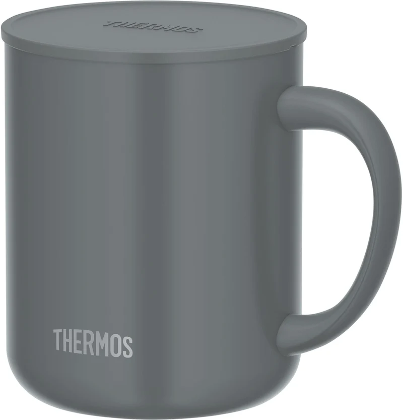 Thermos 450ml Dark Gray Vacuum Insulated Mug with Lid - JDG-452C DGY
