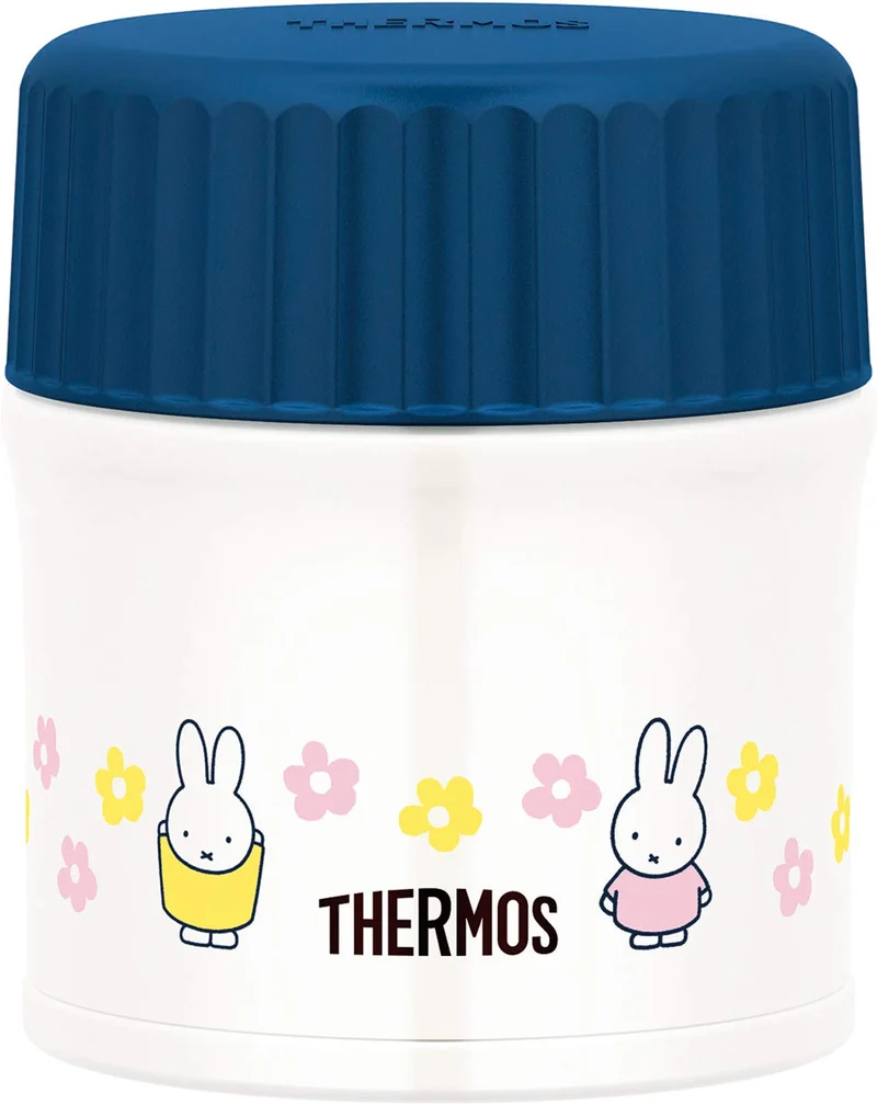 Thermos Miffy Navy Pink 300Ml Vacuum Insulated Soup Jar Jbu-300B Nv-P