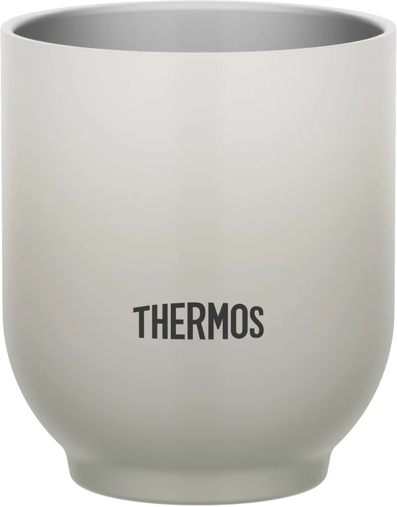 Thermos Brand Light Gray 300ml Vacuum Insulated Teacup JDT-300 LGY