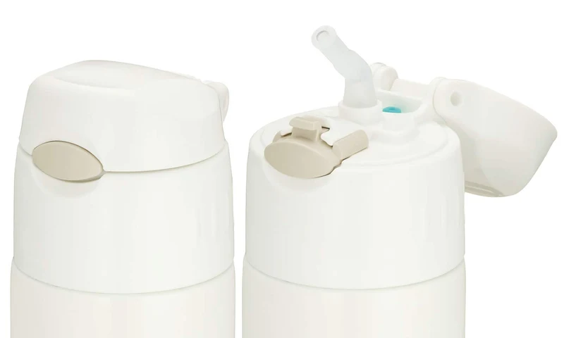 Thermos FHL-551 CRW 550ml Vacuum Insulated Straw Bottle in Cream White