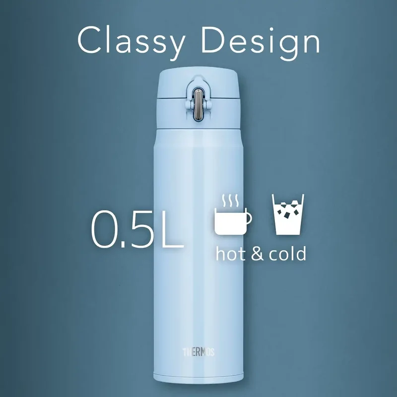 Thermos Light Blue 500ml Vacuum Insulated Portable Mug Joh-500 Lb