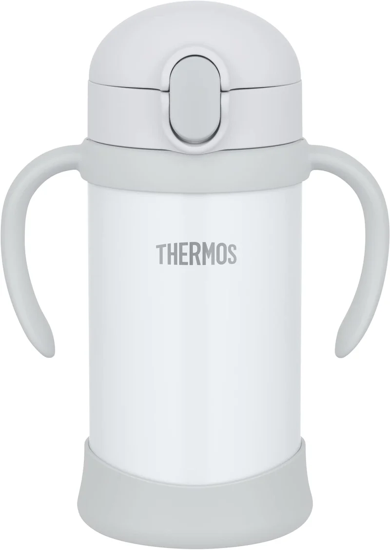 Thermos 350ml Baby Straw Vacuum Flask Mug in Gray