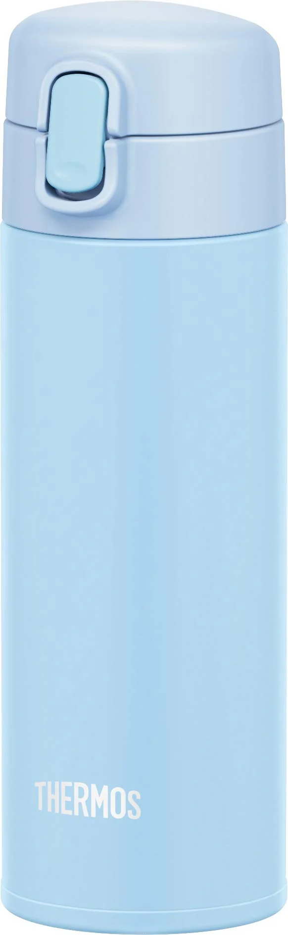Thermos Light Blue 350ml Vacuum Insulated Straw Bottle for Cold Storage FJM-350 LB