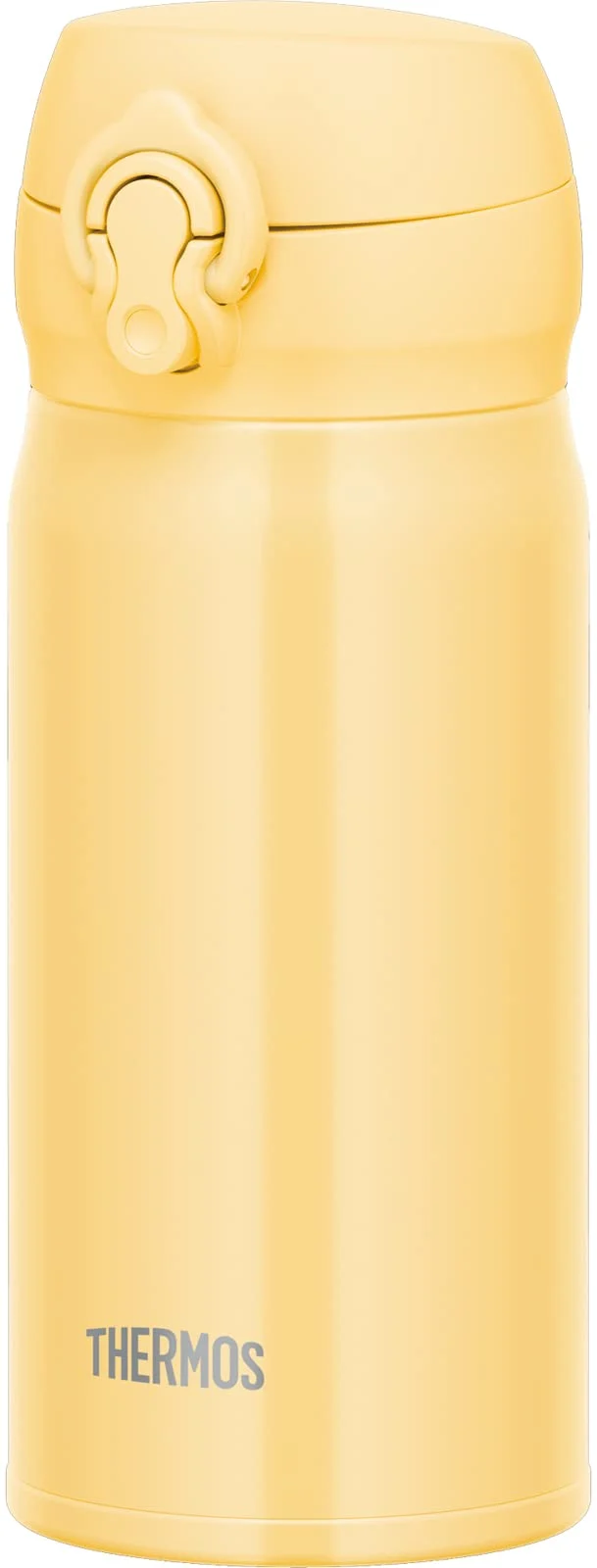 Thermos JNL-356 Cry 350Ml Stainless Steel Water Bottle - Vacuum Insulated Easy-Clean Cream Yellow