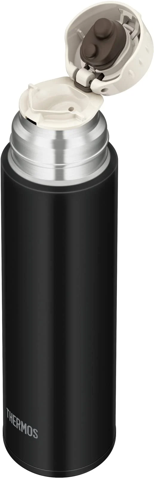 Thermos Stainless Steel Water Bottle 500ml Stone Black Cup Type - FFM-502 STB