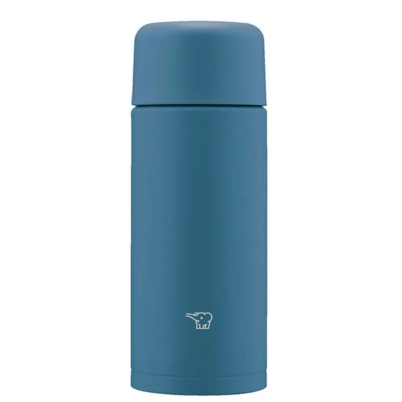 Zojirushi 250ml Stainless Steel Water Bottle Easy-Clean Midnight Navy Screw Cap