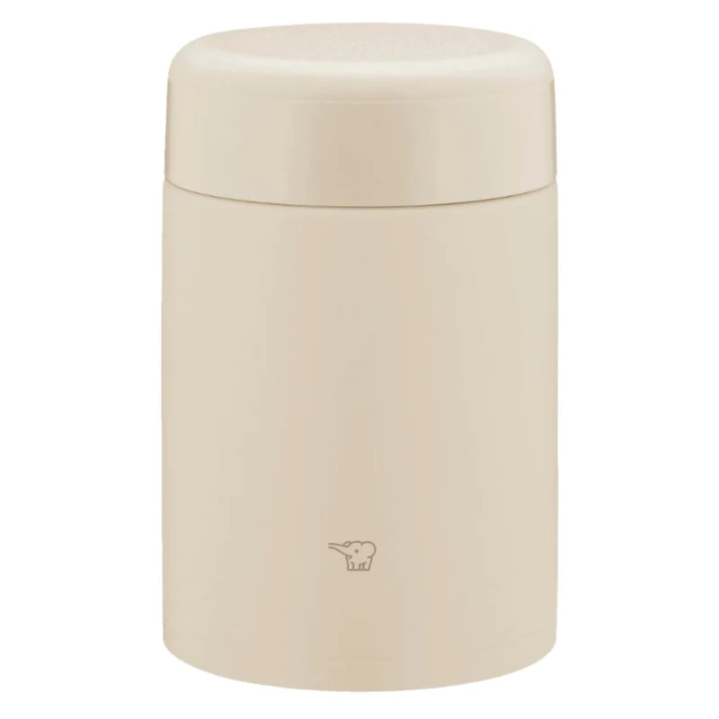 Zojirushi 520ml Stainless Steel Insulated Soup Jar Easy Clean Beige Lunch Jar with Seamless Cap