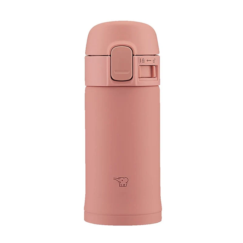 Zojirushi 0.2L Terracotta Water Bottle Easy One-Touch Stainless Steel Mug