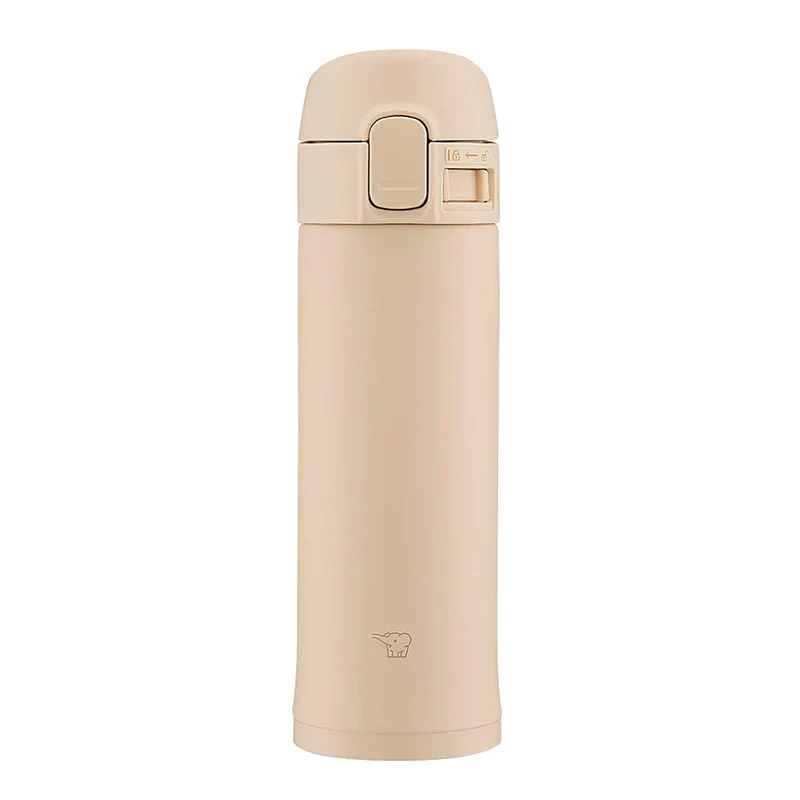 Zojirushi Stainless Steel 0.3L Beige Water Bottle Mug - Sm-Pd30-Cm