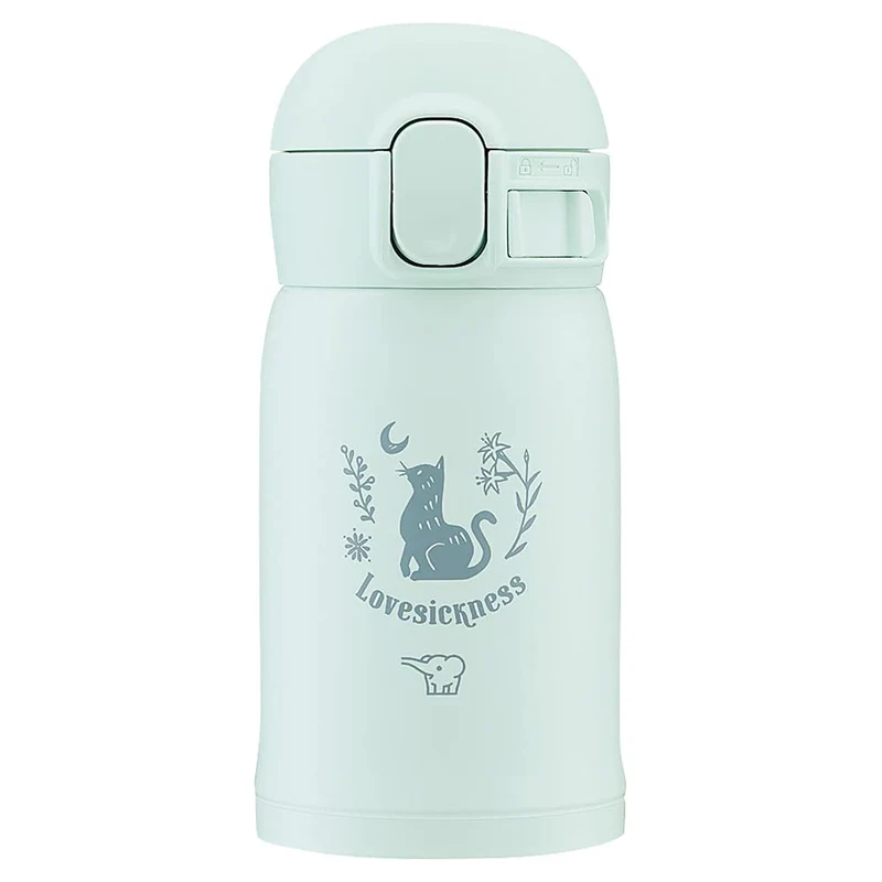 Zojirushi 0.24L Watery Green One-Touch Stainless Steel Water Bottle Seamless Mug