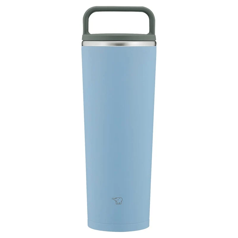 Zojirushi 400ml Portable Water Bottle with Seamless Lid in Fog Blue Easy to Clean
