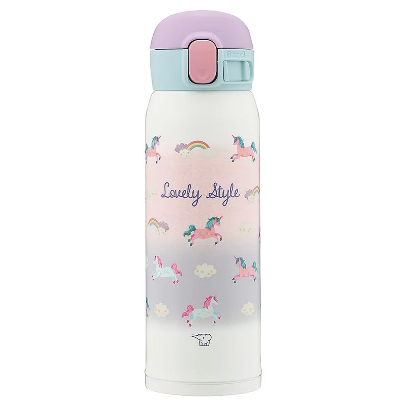 Zojirushi Stainless Steel Water Bottle - 0.48L Seamless Mug Dreamy White for Girls