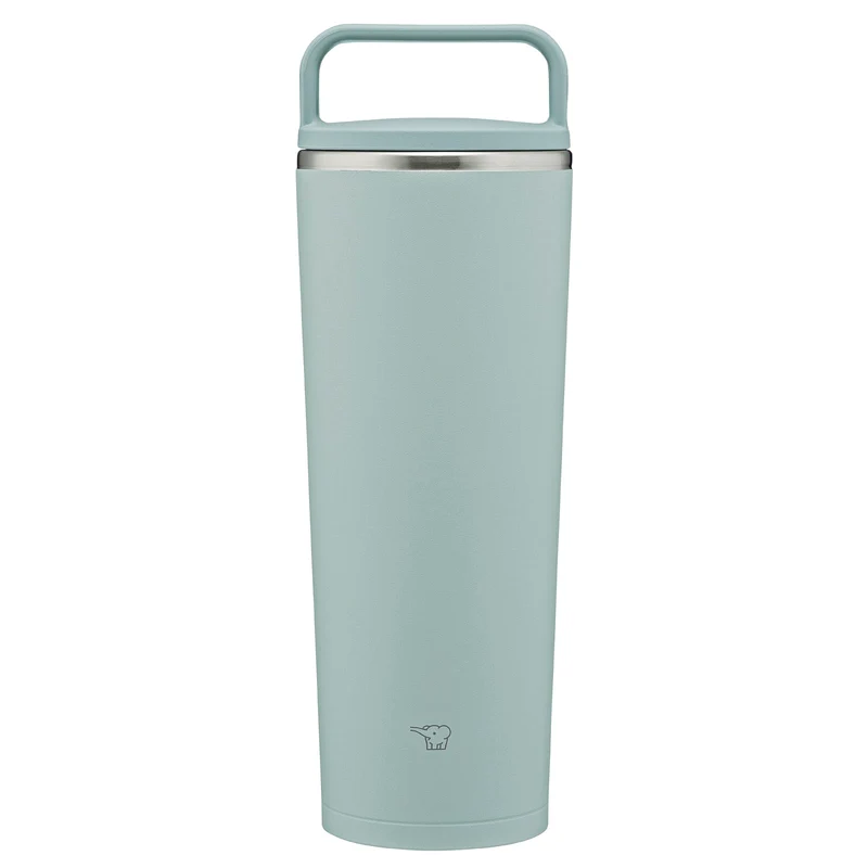Zojirushi 400ml Ash Green Carry Tumbler Water Bottle with Handle Dishwasher Safe Cap