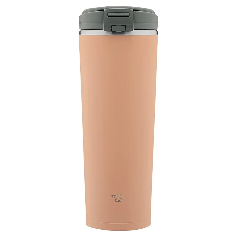 Zojirushi 400ml Portable Carry Tumbler Flip Lid Easy Clean Cinnamon Beige Sx-Ka40-Cm