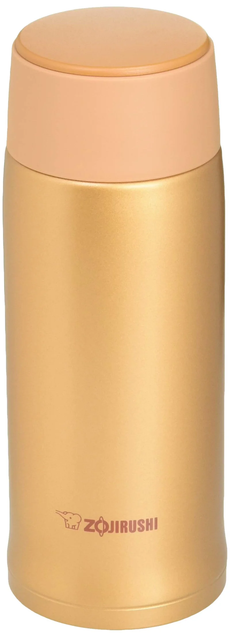 Zojirushi 360ml Lightweight Stainless Steel Insulated Water Bottle in Honey Gold