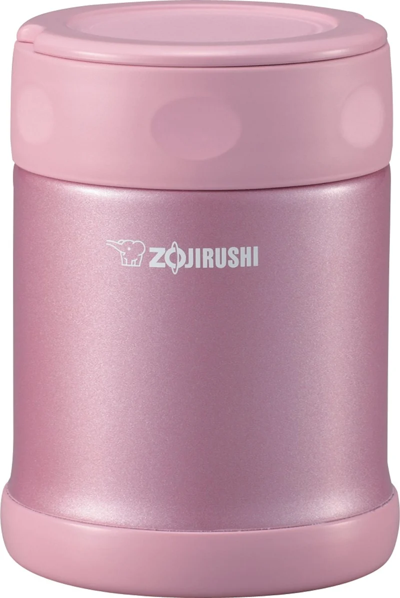 Zojirushi 12-Ounce Stainless Steel Food Jar in Shiny Pink 0.35-Liter Capacity