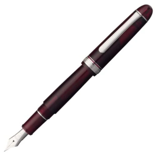 Platinum Fountain Pen 3776 Century EF Extra Fine Point Rhodium Finish Burgundy Dual-Use