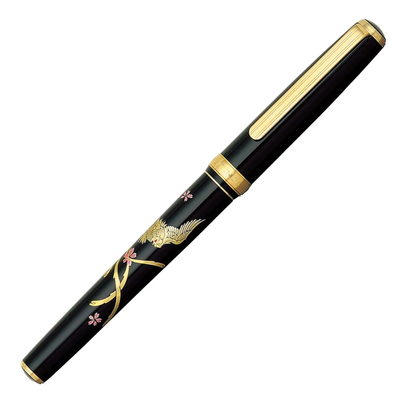 Platinum Fountain Pen M Medium Point - Dual-Use Modern Makie Phoenix Design