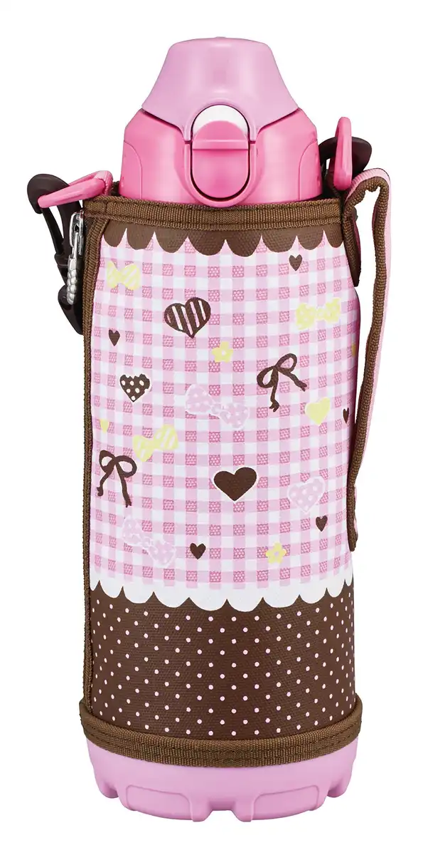 Tiger MBO-G080-PC 800ml Stainless Steel Water Bottle with Pouch Sahara Pink