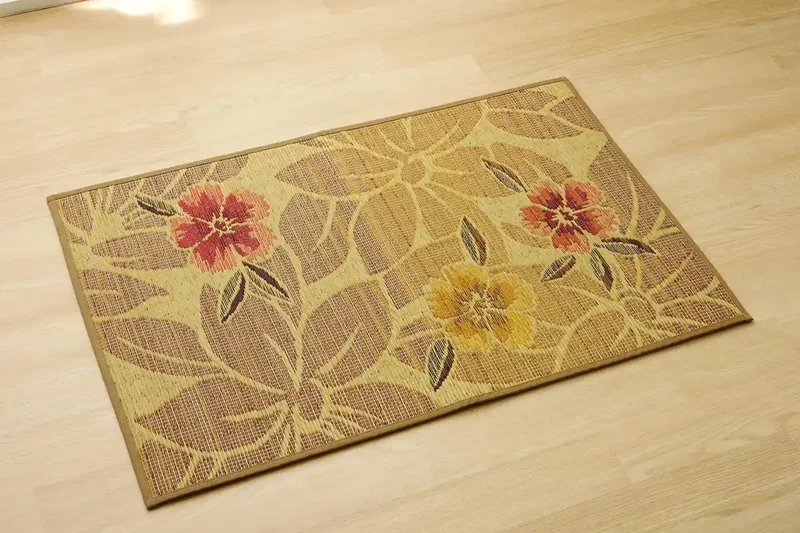 Ikehiko Corporation Igusa Entrance Mat 60X90Cm Beige Urethane Back #8817660