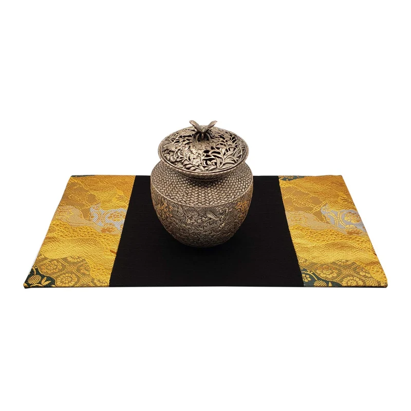 Shinsendo Japanese-Style Vase Mat Ornament Display Incense Burner Obi-Like Texture For Japanese-Style Rooms