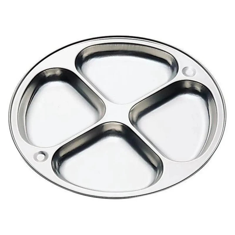 Honma Seisakusho Koinu Japan Stainless Steel 4 Compartment Lunch Plate