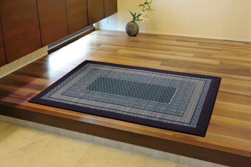 Ikehiko Corporation F-Rank Navy Entrance Mat 60X120Cm -