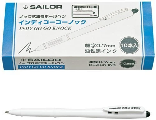Sailor Fountain Pen Indie Go Go Ballpoint Knock Type - Pack of 10