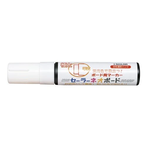 Sailor Fountain Pen Extra Thick White Neo Board Marker with Flat Core 29-5480-010