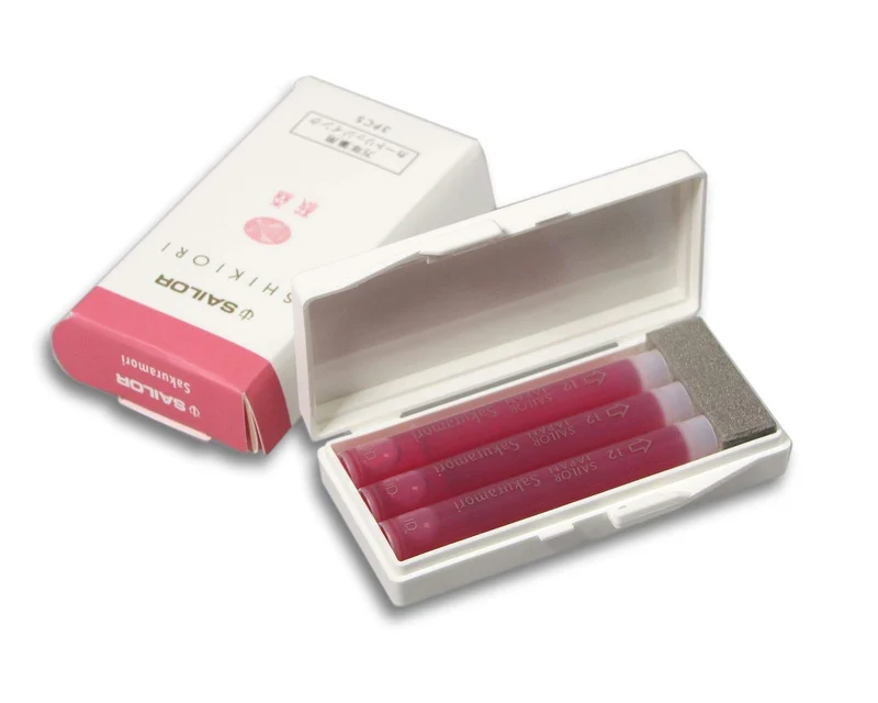 Sailor Fountain Pen Shikiori Ink Cartridge - Sakuramori 3 Pieces Set