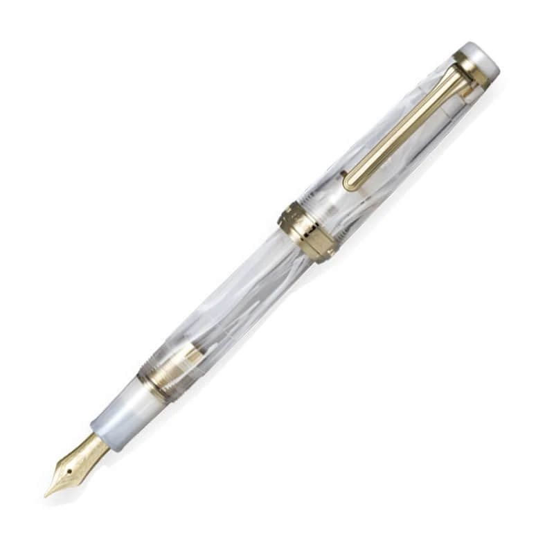 Sailor Fountain Pen Veilio Pearl White 21K Bold GT 11-5045-610