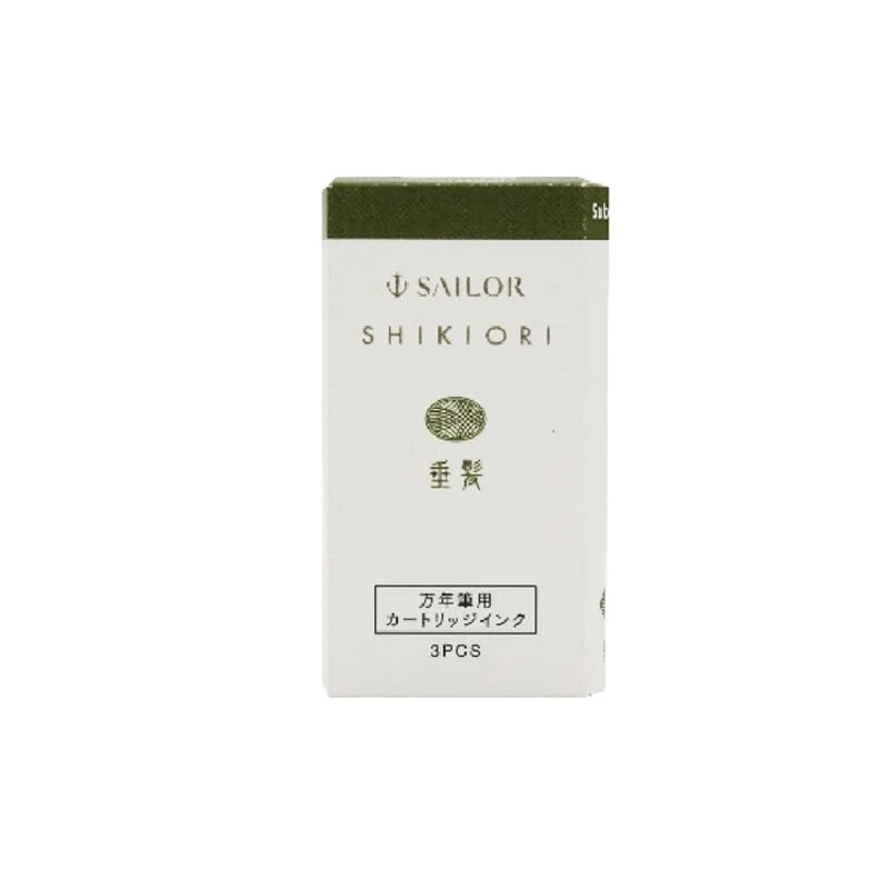 Sailor Fountain Pen Shikiori Water-Based Dye Cartridges 3 Pieces - 13-0350-227