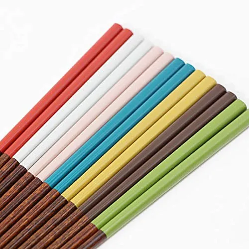 Kobayashi Lacquerware 7 Pairs 7Days Japan Wooden Chopsticks Set Dishwasher Safe - Wakasa-Nuri