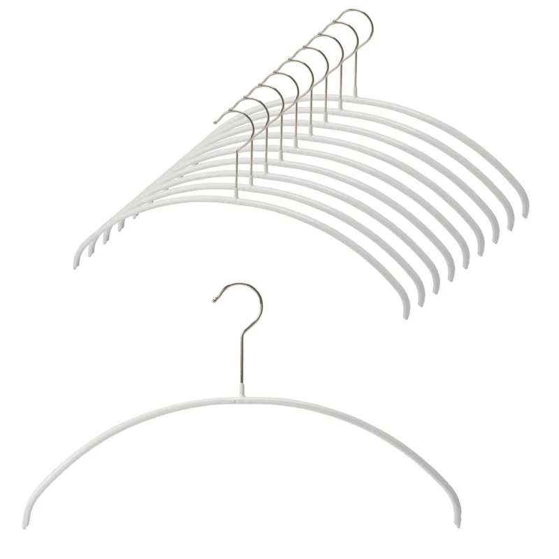 Tomorrow Mawa German Non-Slip Hangers 10-Piece White Japan