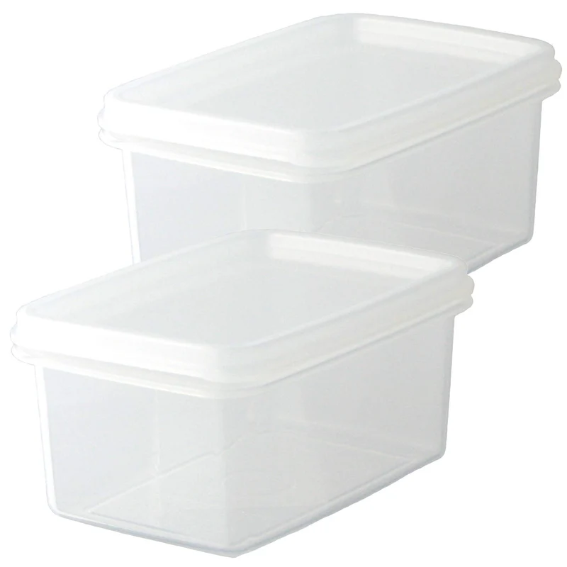 Nagao Square Polypropylene Storage Container 340Ml Set Of 2 S-12