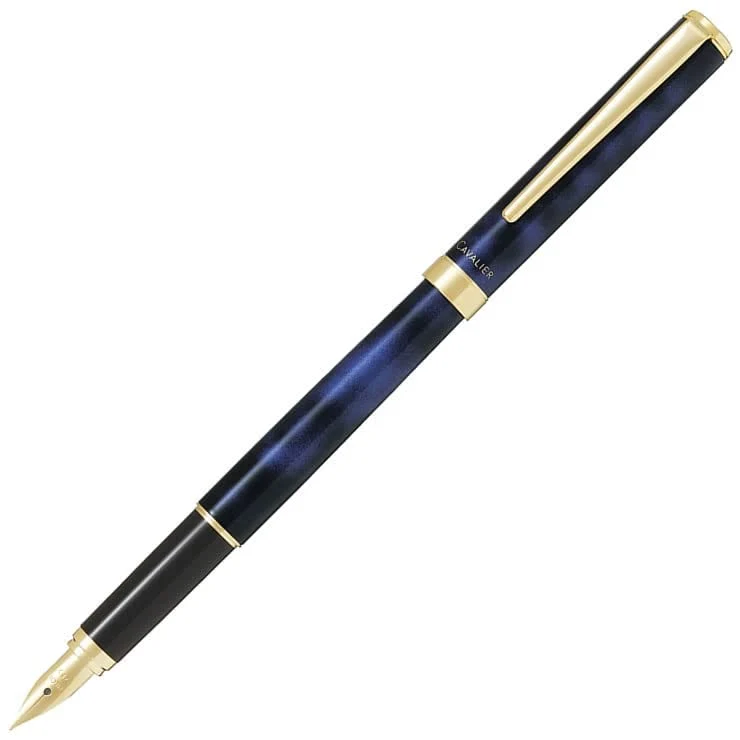 Pilot Cavalier Fine Fountain Pen Black & Blue Fcan-5Sr-Blf -