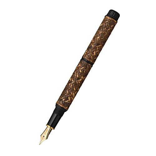 Platinum Izumo Bamboo Woven Yoko Ajiro Fine Print Fountain Pen