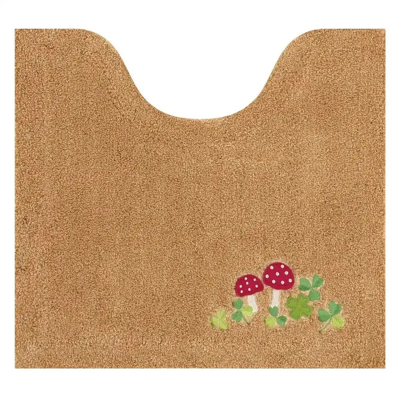 Senko Japan Mushroom Toilet Mat 55X60Cm Light Brown 13656