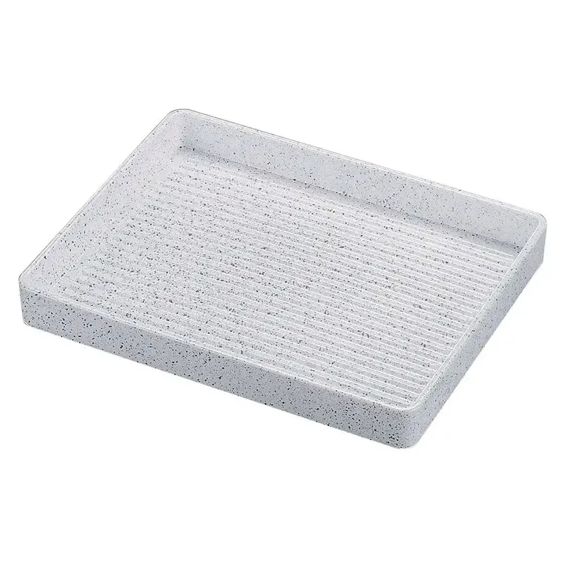 Fukui Craft Rectangular Meat Plate 26cm - Silver