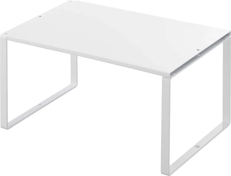 Yamazaki Industrial 3865 Telescopic Shelf White 36.5-60X23X18Cm Tower Under Sink Japan