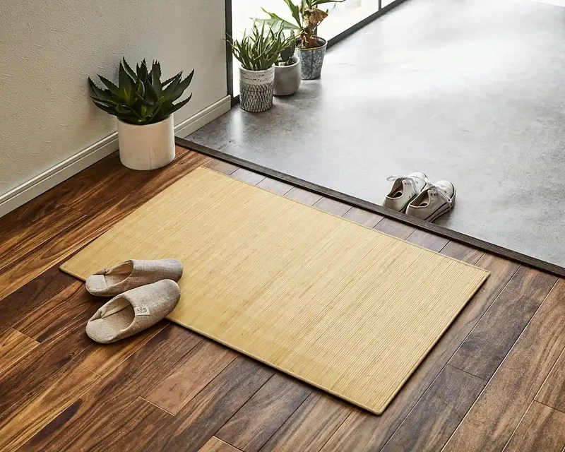 Ikehiko Corporation Rattan Entrance Mat 50X80Cm Japan #5201930