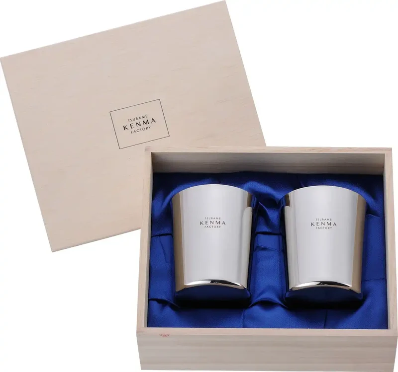 Wahei Freiz Tumbler Set Of 2 - 260Ml Wooden Box Stainless Steel Japan Tm-9859