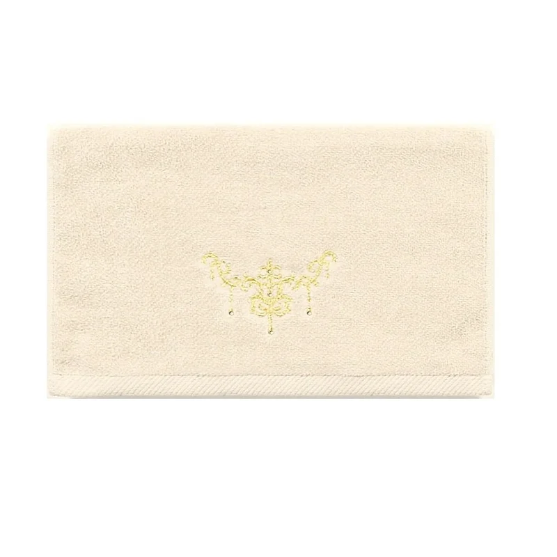Senko Japan Elegant Shanty Towel Champagne Gold 33X80Cm Rhinestones 74827