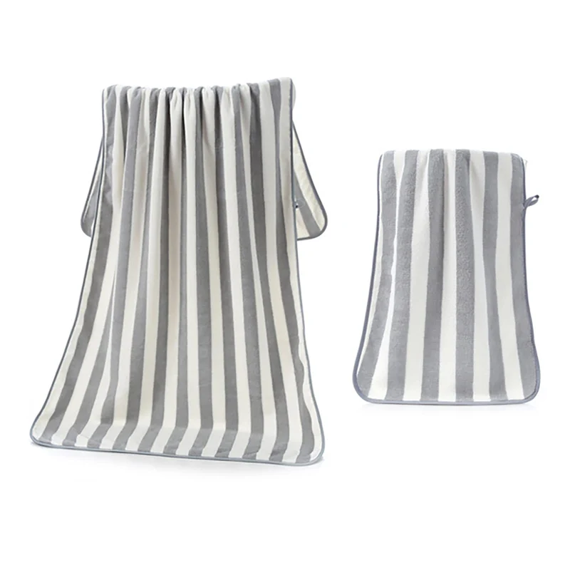 Junerose Large Soft Fluffy Polyester Bath Towel 35X75Cm/70X140Cm Durable Japan