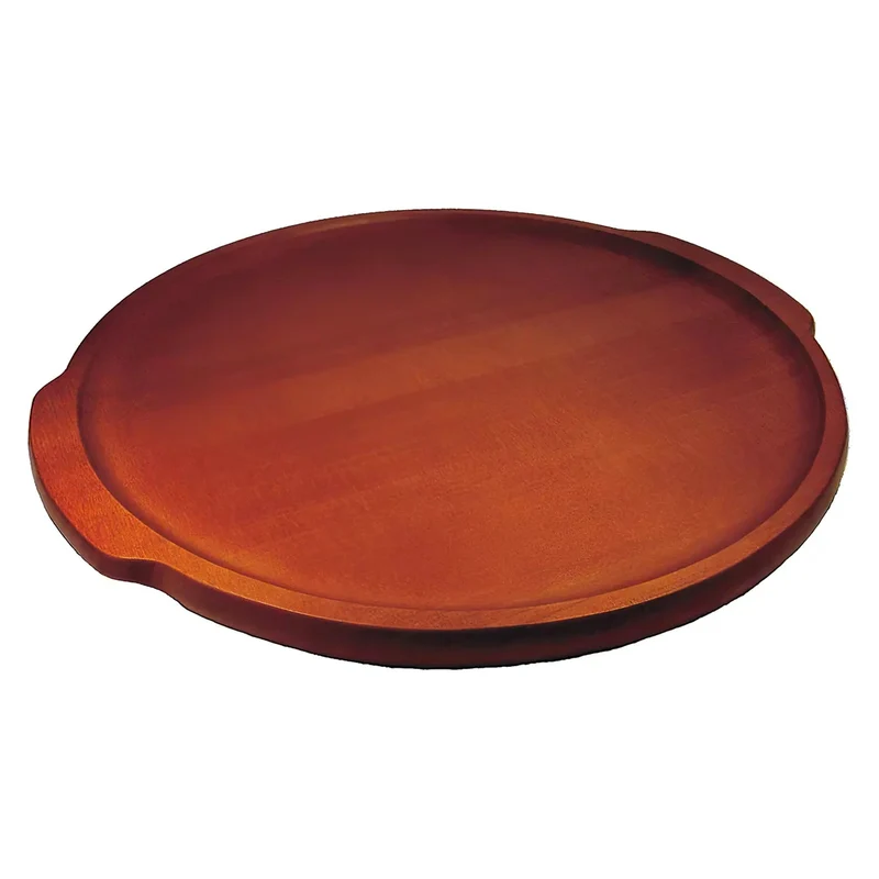Kusakabe Kizaiku Castor Aralia Pizza Serving Tray Brown 21.5cm