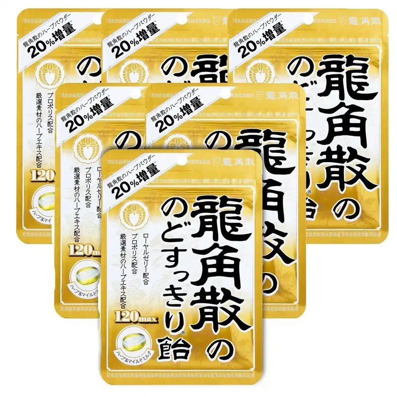 Ryukakusan Throat Refreshing Candy 88G 6 Bags Japan