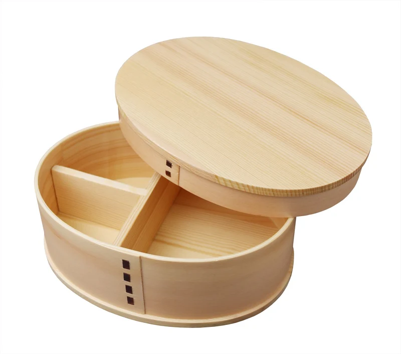 Ruozhao Wakacho Magewappa Japanese Lunch Box Wp03Sw - Oval Small Natural